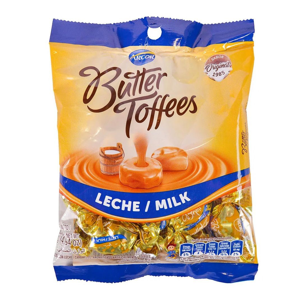 Caramelos butter toffees leche 150 gr