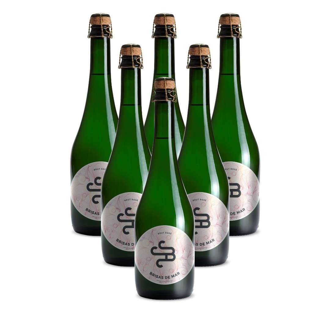 Espumante brisas de mar brut rose 750 ml x 6 promo