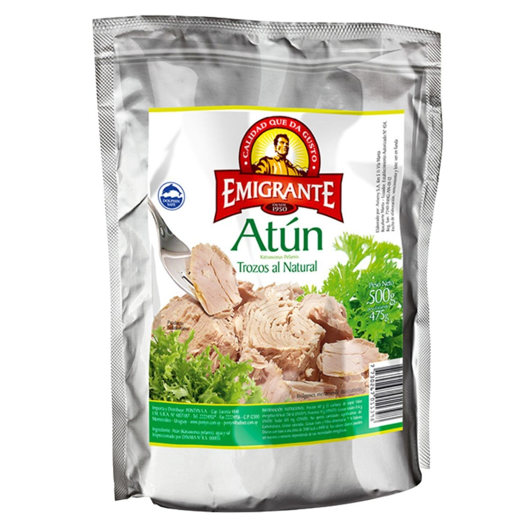 ATUN AL NATURAL TROZOS EMIGRANTE 500 GR