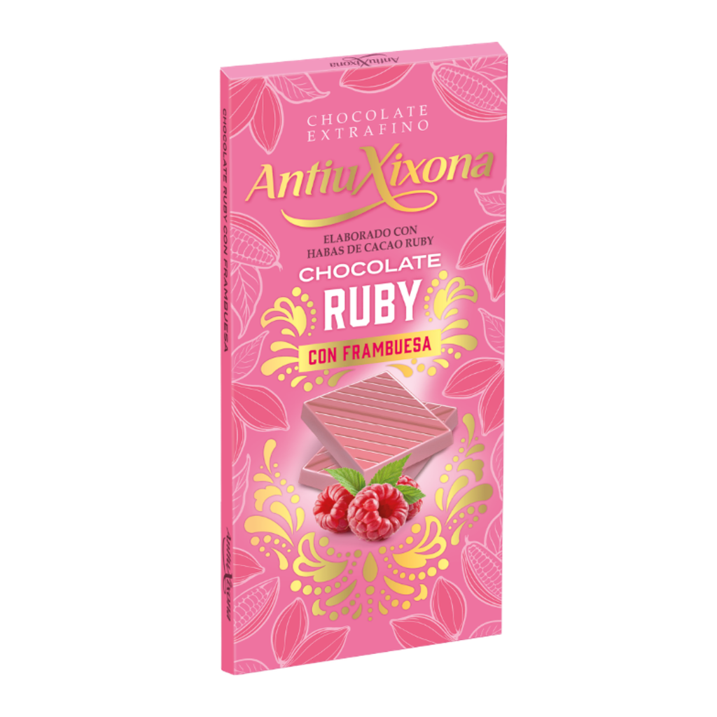 Tableta antiuxixona leche ruby c/frambuesa 100 gr