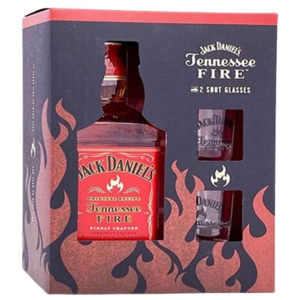 Whiskey jack daniels fire 750 ml + 2 vasos