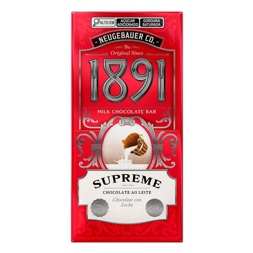 Tableta 1891 leche 90 gr