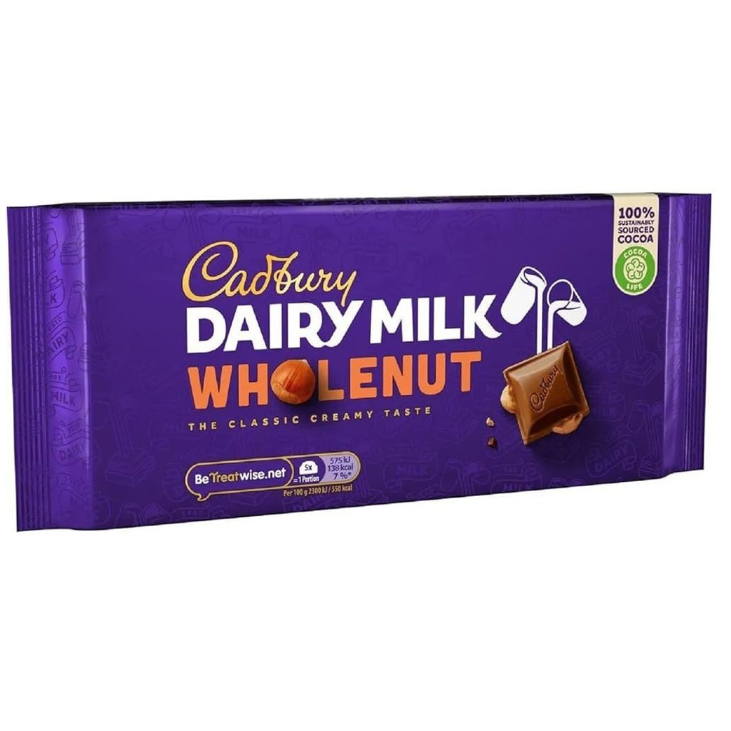 TABLETA CADBURY WHOLENUT 180 GR