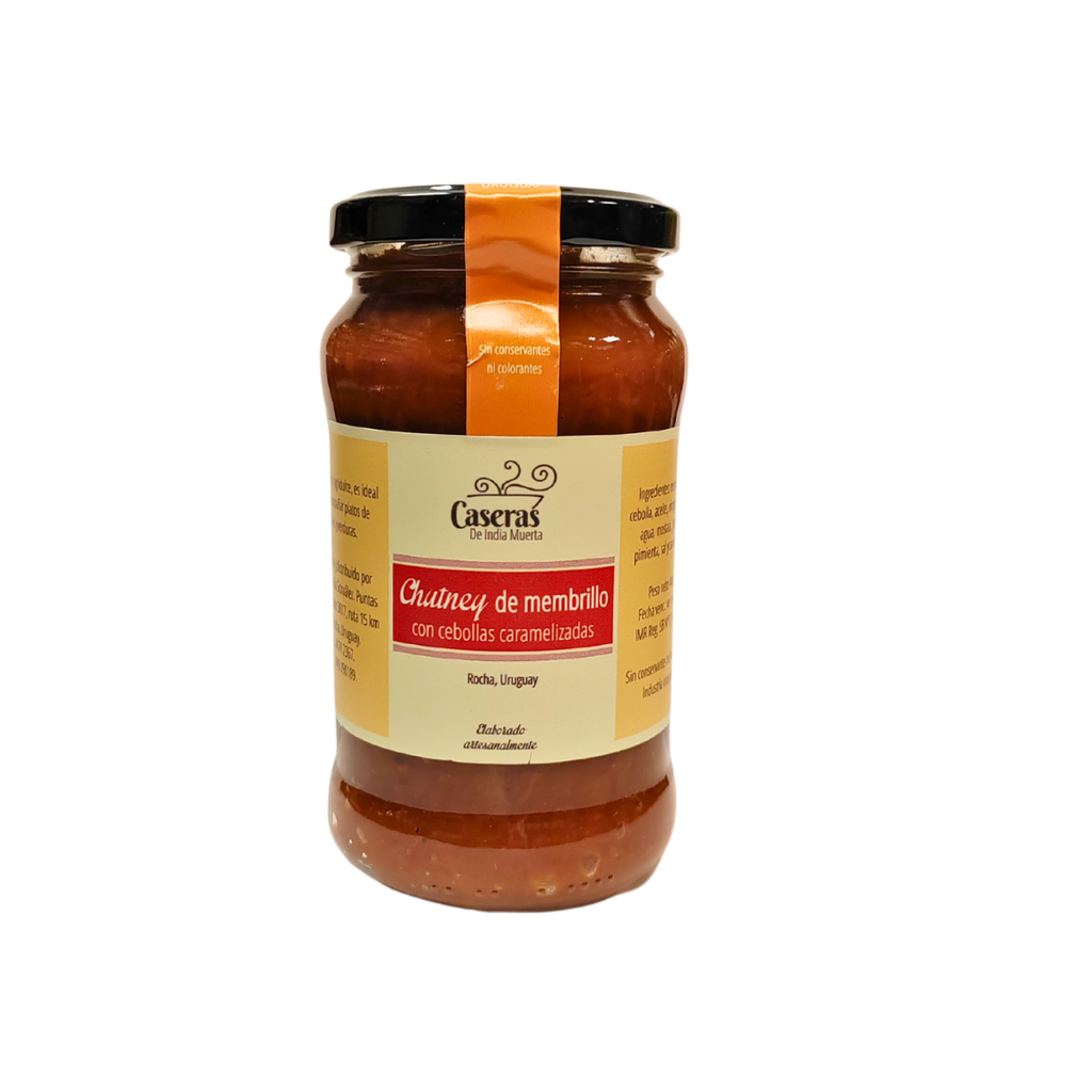 Chutney de membrillo y cebolla india muerta 440 gr