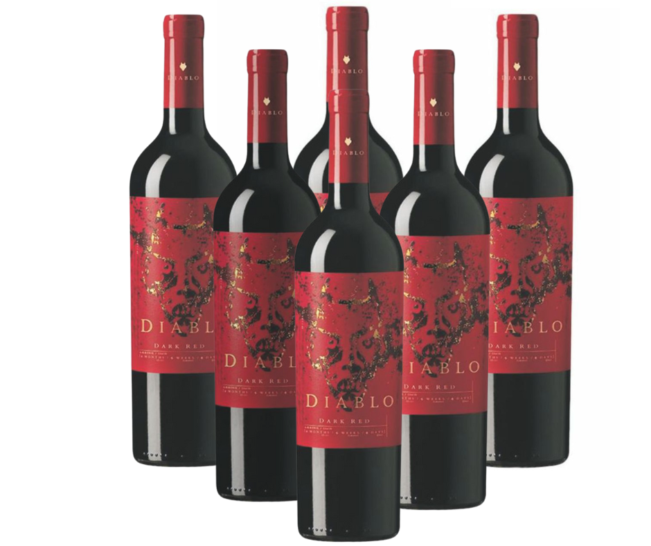 Vino casillero del diablo dark red x 6