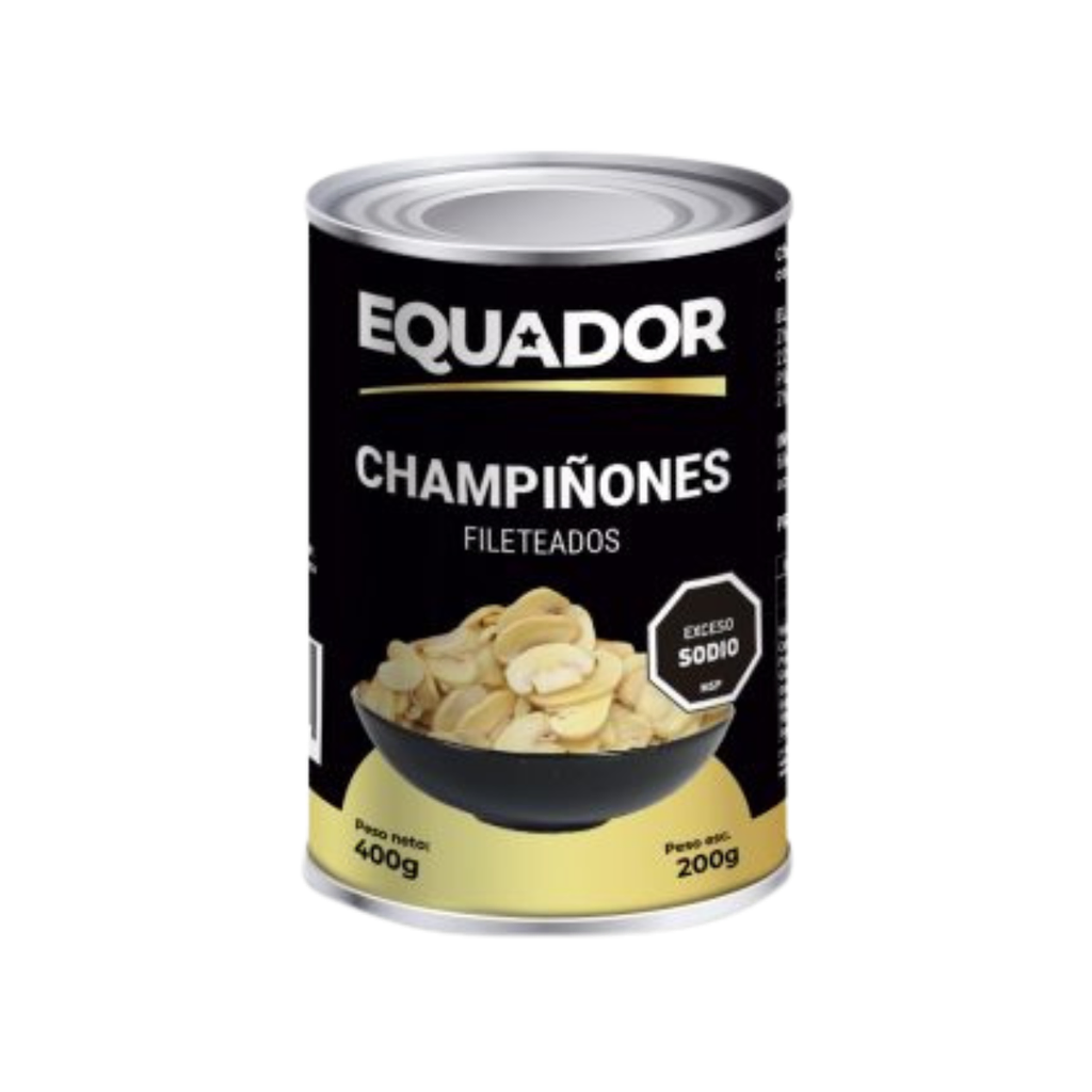 CHAMPIÑONES FILETEADO EQUADOR 400 GR - Imagen principal