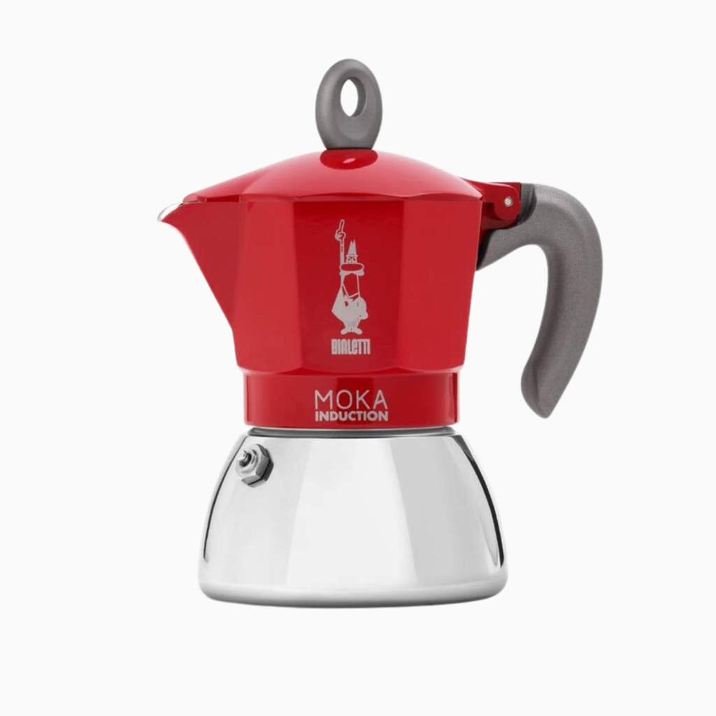CAFETERA BIALETTI MOKA INDUCTION RED 6 TAZAS