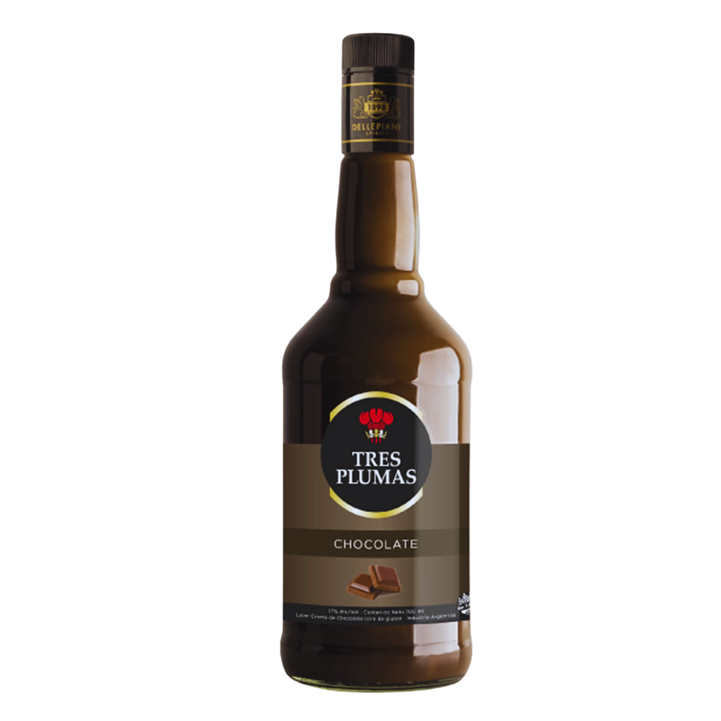 LICOR DE CHOCOLATE TRES PLUMAS 700 ML