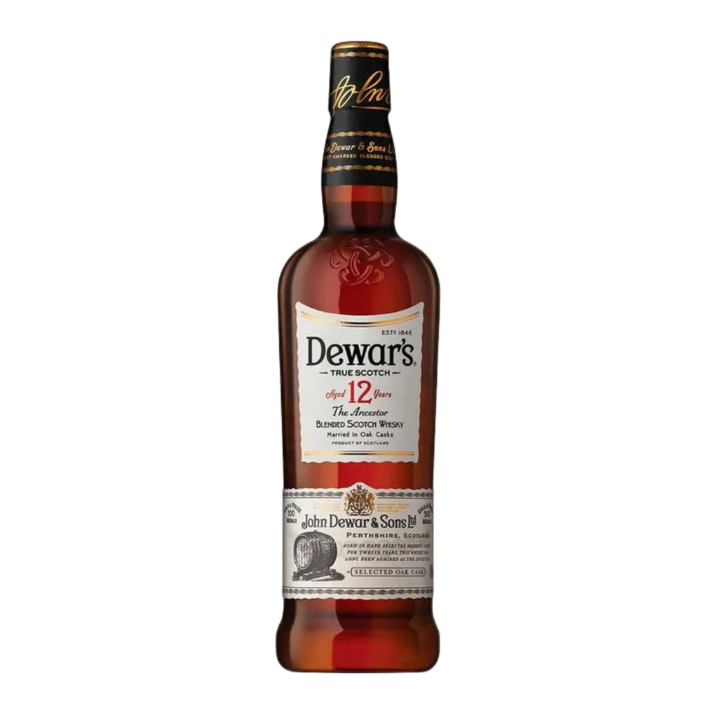 Whisky dewars 12 años 750 ml