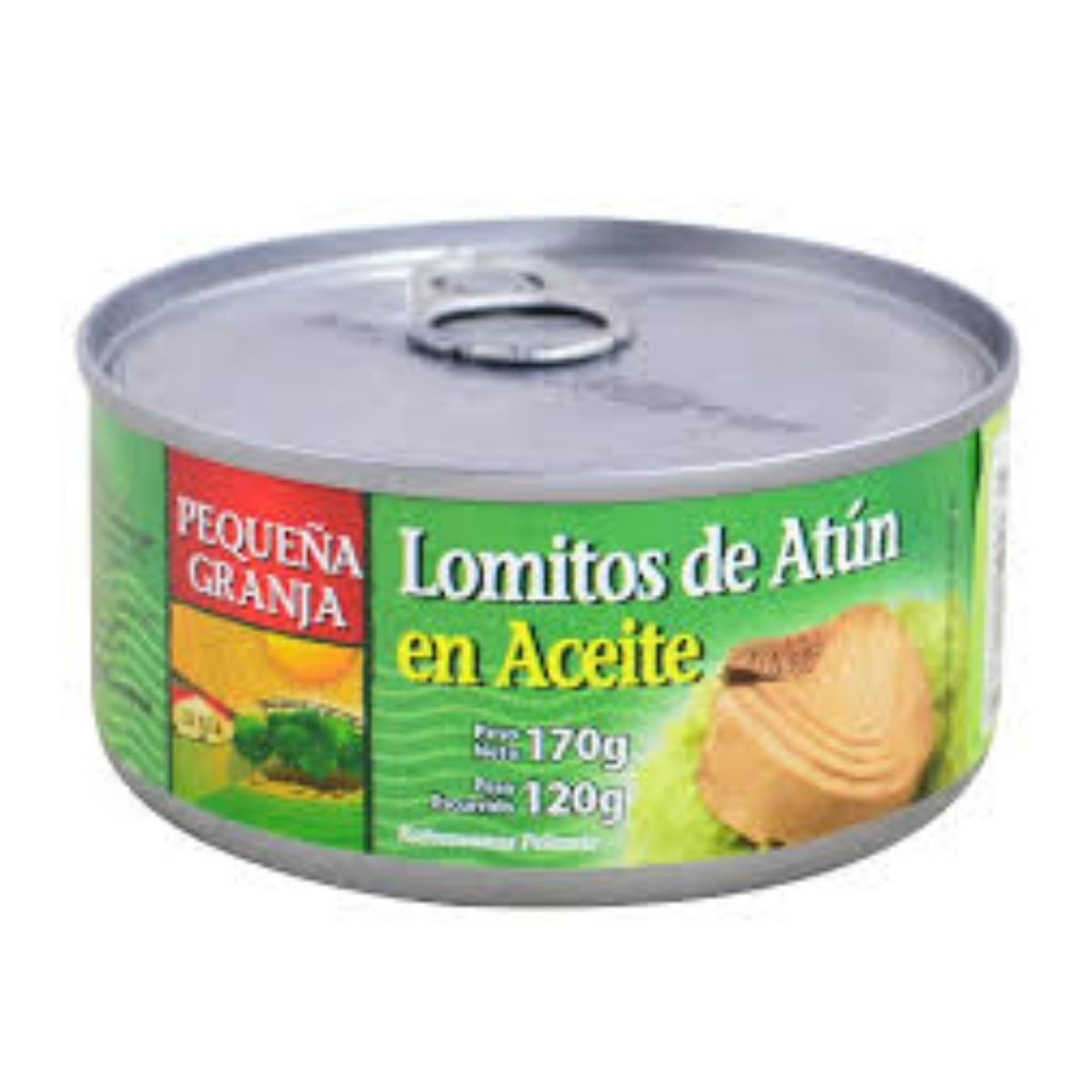 ATUN EN ACEITE LOMOS PEQUEÑA GRANJA 170 GR - Imagen principal