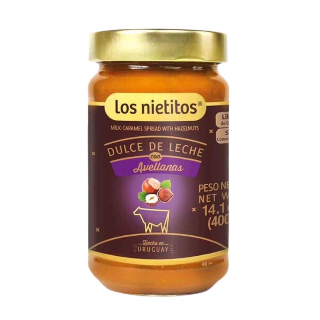 DULCE DE LECHE LOS NIETITOS CON AVELLANAS 400 GR