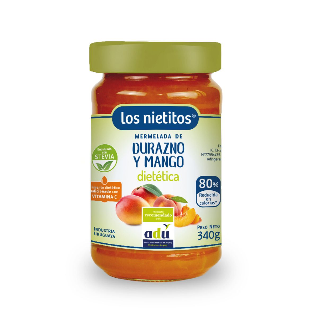 MERMELADA DURAZNO Y MANGO LOS NIETITOS DIETETICA 340 GR - Imagen principal