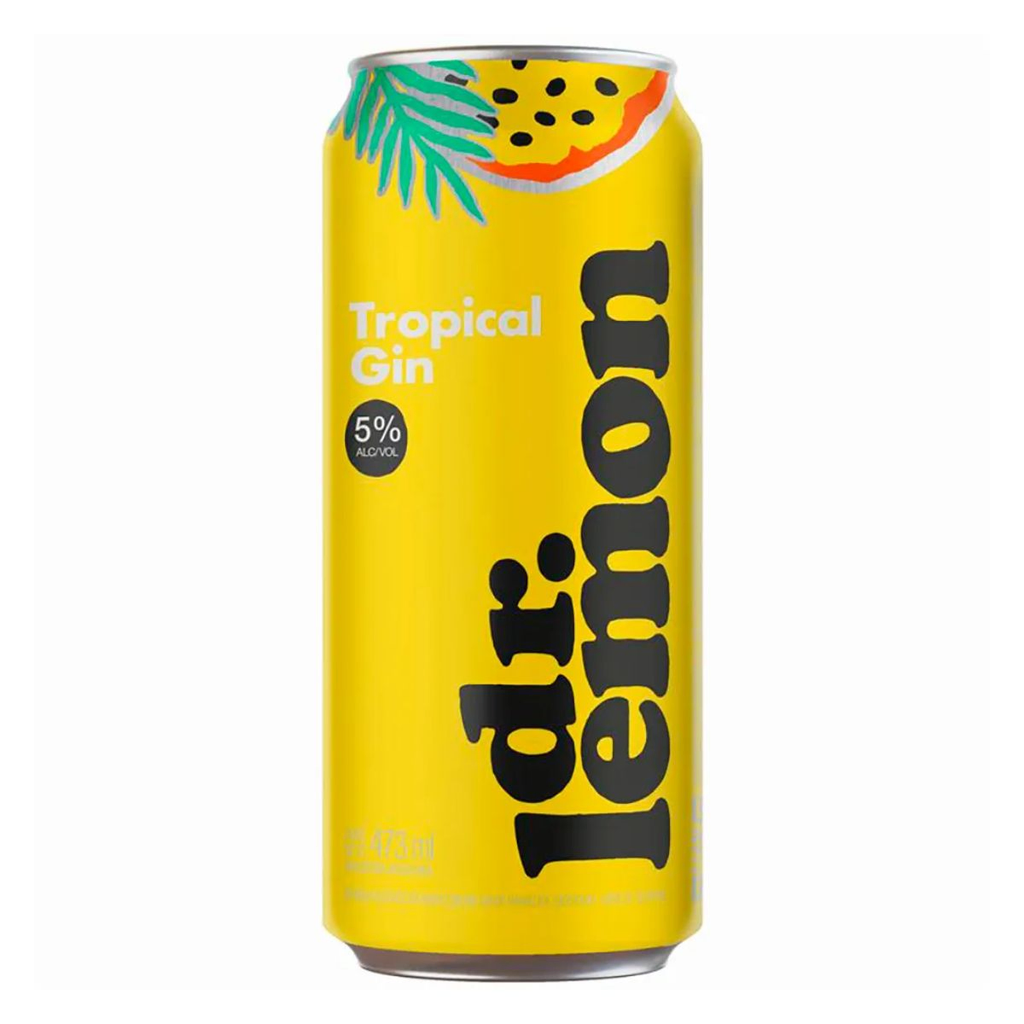 DR LEMON GIN TROPICAL 473 ML