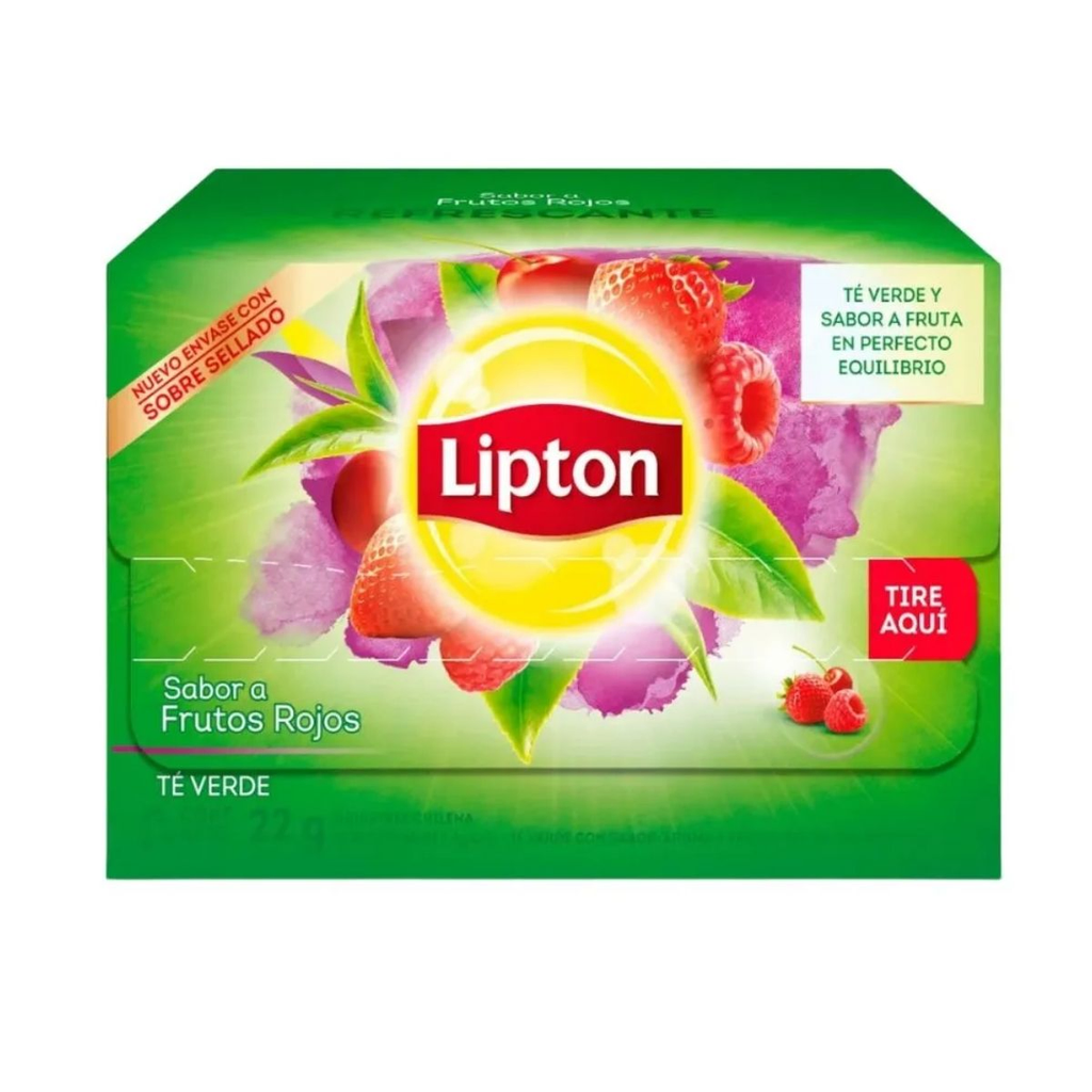 TE LIPTON VERDE FRUTOS ROJOS 20 SOBRES