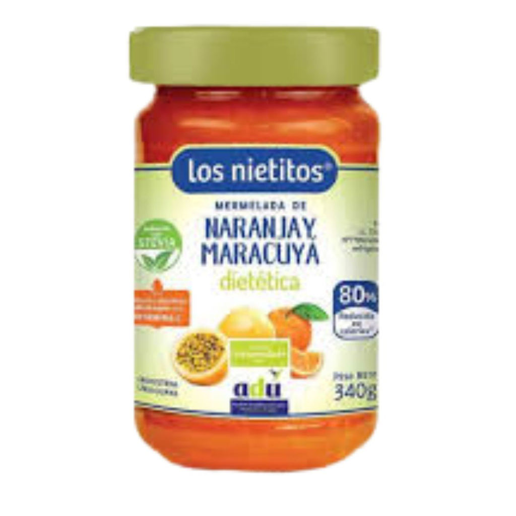 MERMELADA LOS NIETITOS NARANJA MARACUYA DIET 340 GR