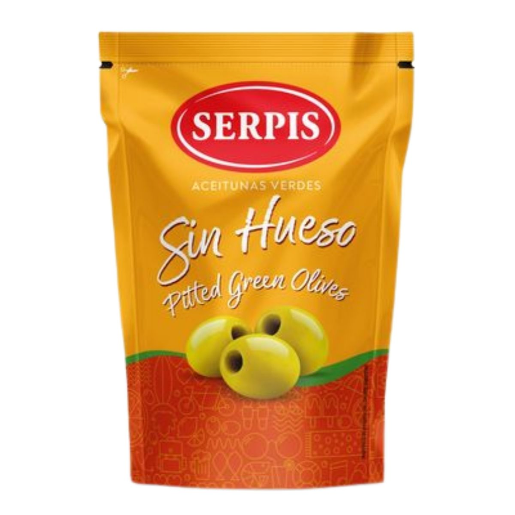 Aceitunas serpis sin carozo175 gr doy pack