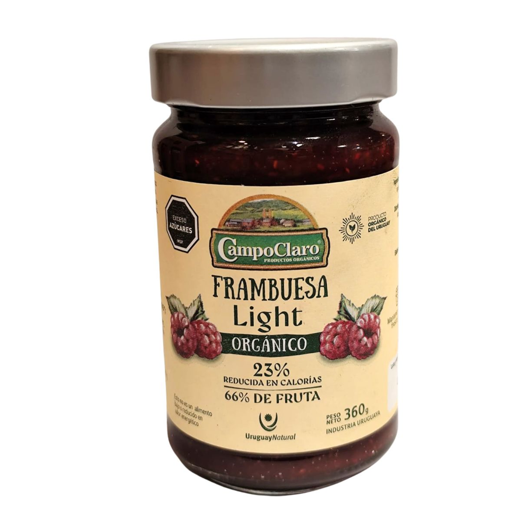 MERMELADA DE FRAMBUESA LIGHT 360 GR CAMPOCLARO - Imagen principal