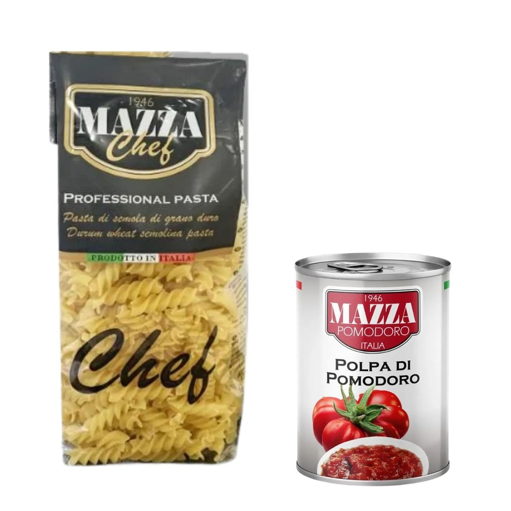 Fusilli mazza 500 gr + salsa 400 gr