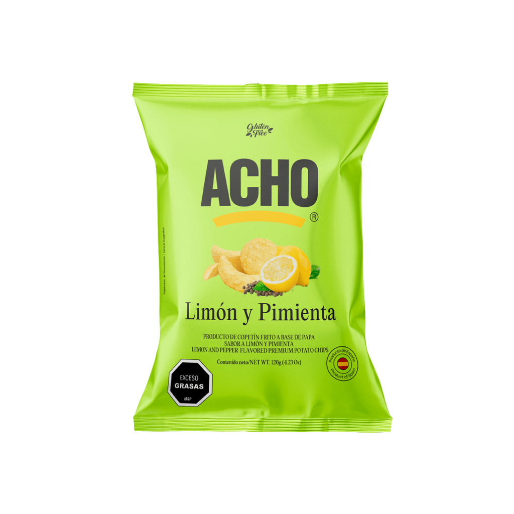 PAPAS ACHO LIMON &AMP; PIMIENTA 120 GR - Imagen principal