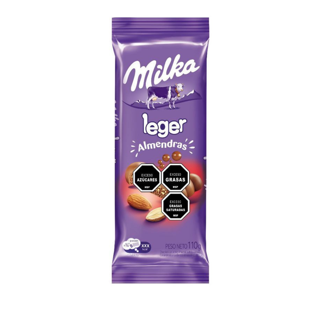 TABLETA MILKA LEGER ALMENDRAS 110 GR - Imagen principal