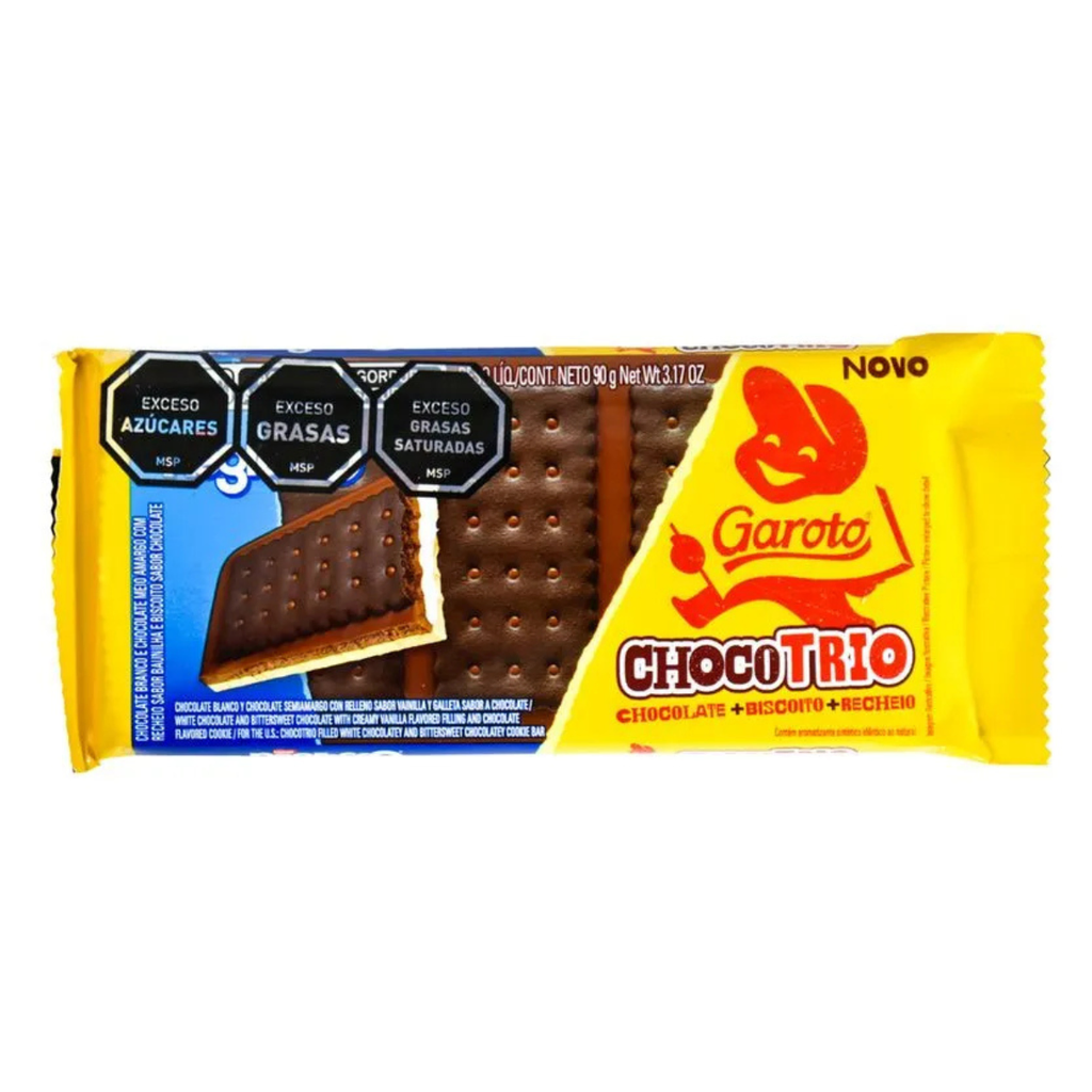 TABLETA GAROTO CHOCOTRIO NEGRESCO 90 GR - Imagen principal