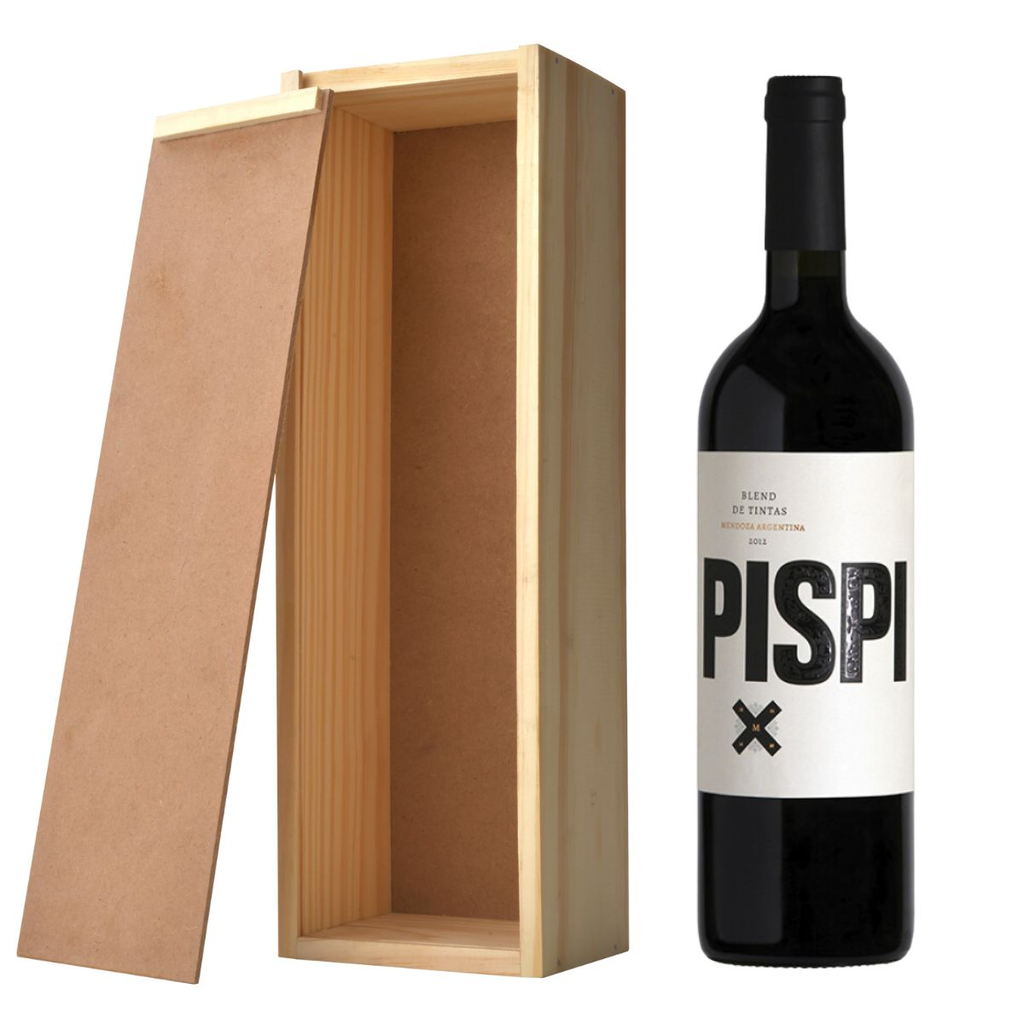 VINO MOSQUITA MUERTA PISPI EN Caja de madera para 1 botella