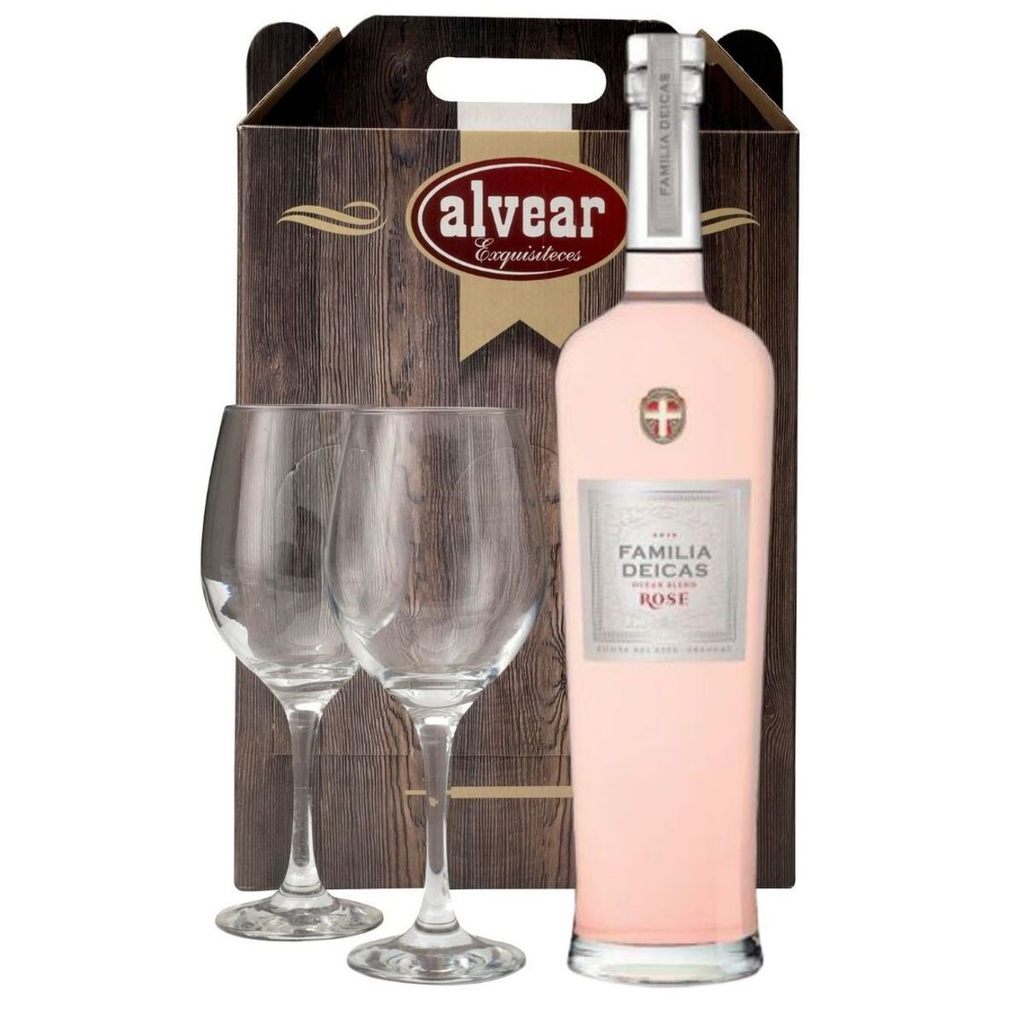 VINO FAMILIA DEICAS ROSE + 2 COPAS - Imagen principal