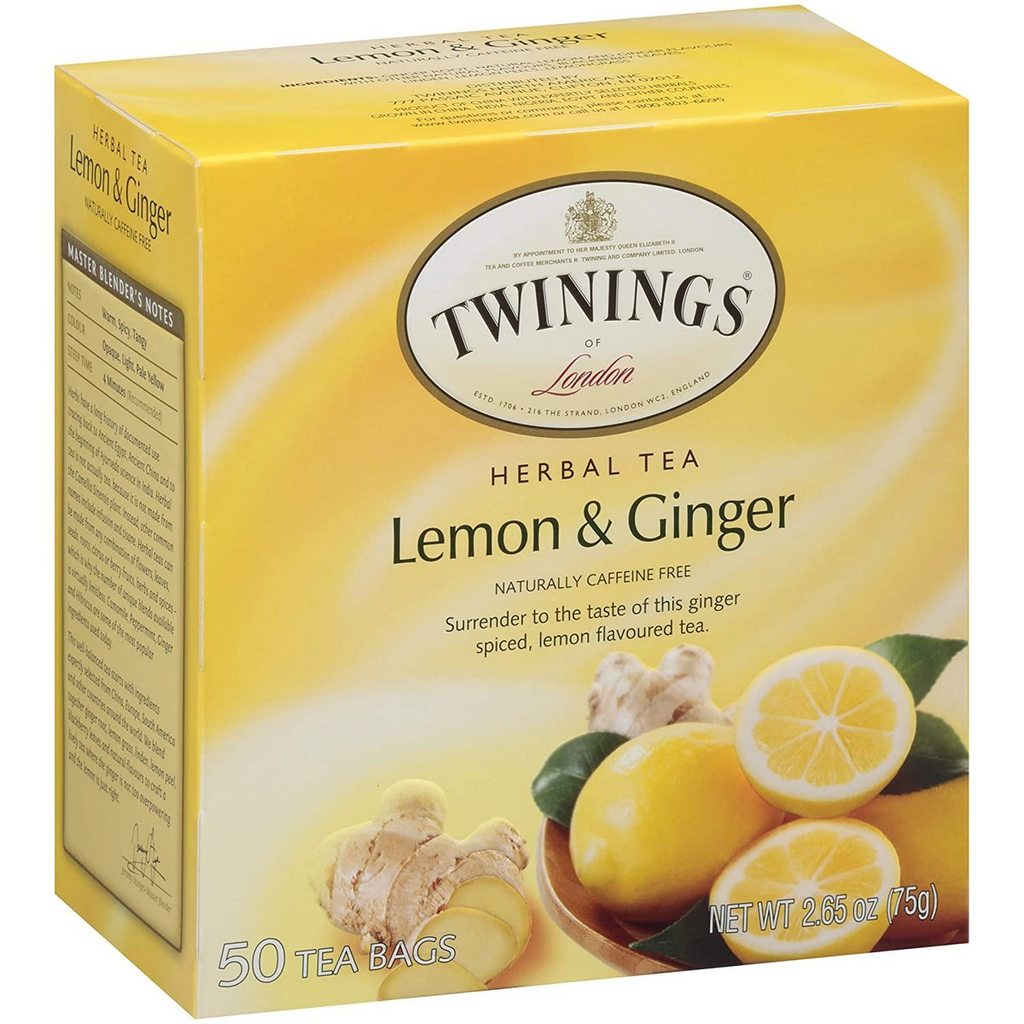 TE TWININGS LEMON GINGER 50 SOBRES