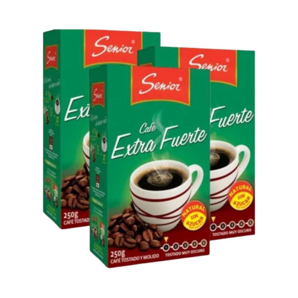 Cafe senior extra fuerte 250 gr promo 3 x 2