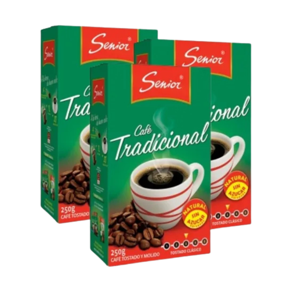 Cafe senior tradicional 250 gr promo 3 x 2