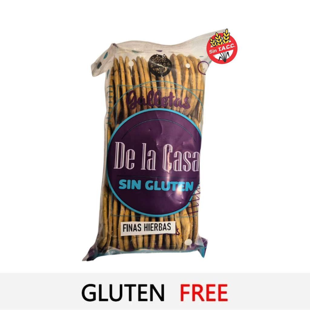 GALLETAS DE LA CASA SIN GLUTEN F.HIERBAS 200 GR - Imagen principal