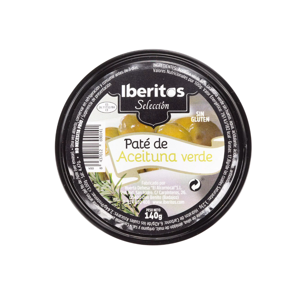 PATE DE ACEITUNAS VERDES IBERITOS 140 GR - Imagen principal