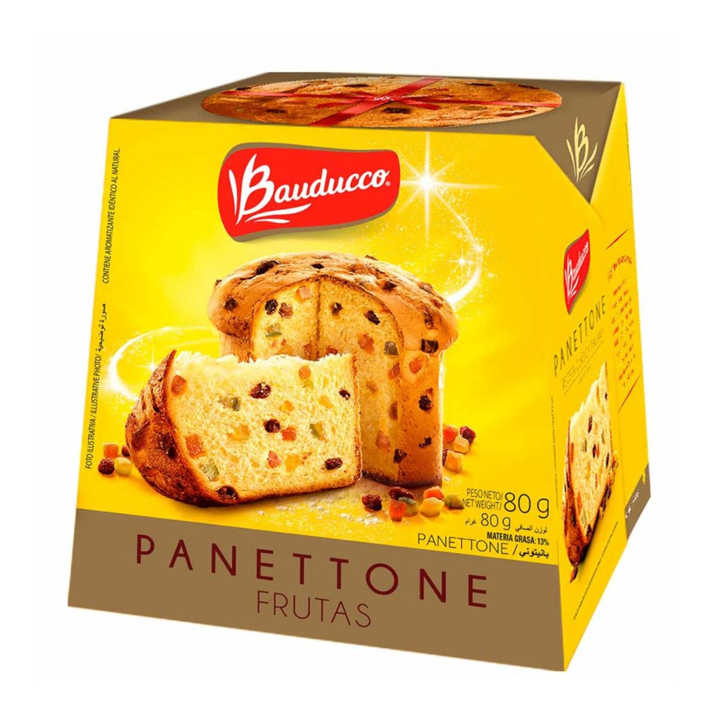 Panettone bauducco frutas 80 gr