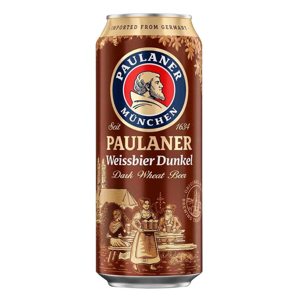 Cerveza paulaner trigo extra negra 500 ml lata