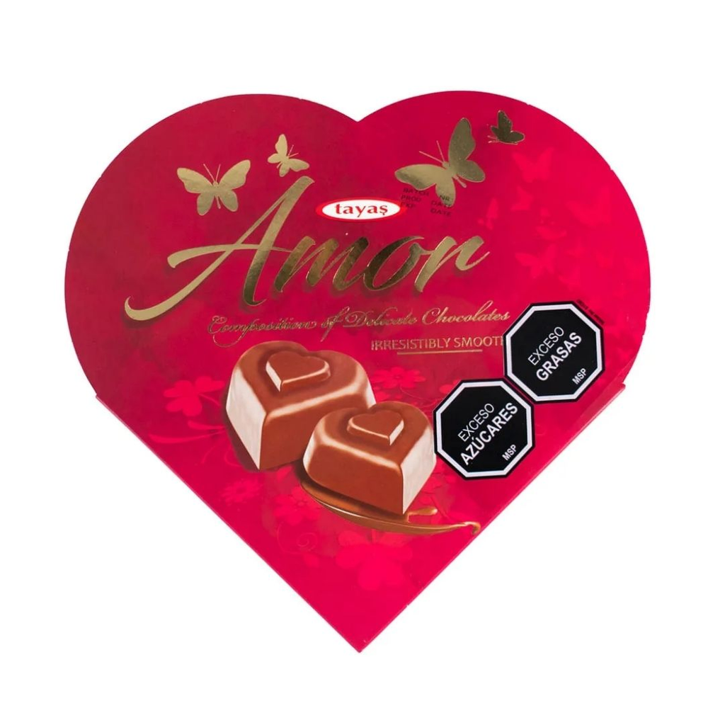 BOMBONERA TAYAS CORAZON ROJO 80 GR - Imagen principal