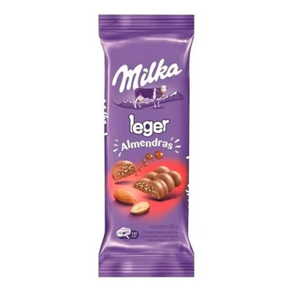 TABLETA MILKA LEGER ALMENDRAS 50 GR - Imagen principal