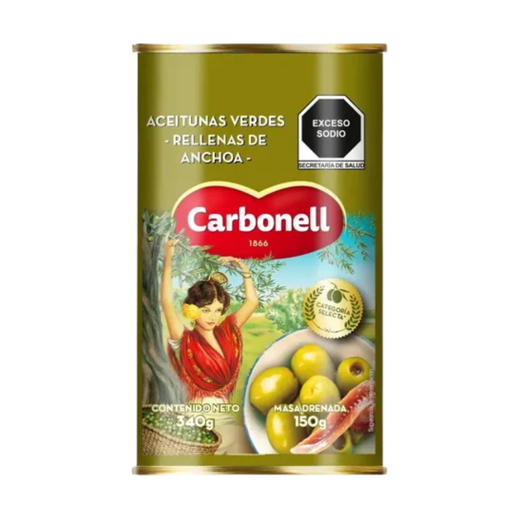 Aceitunas con Anchoas Carbonell 340 gr - Imagen principal