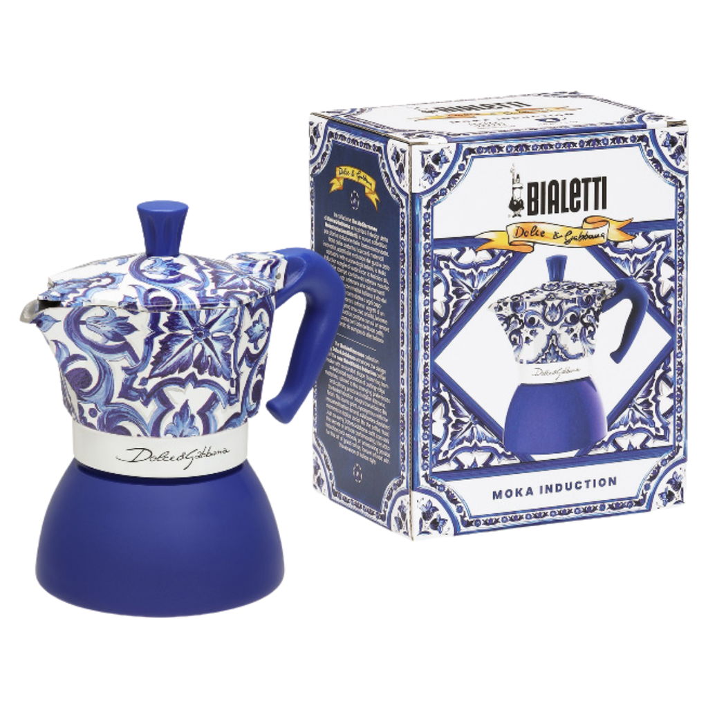 CAFETERA BIALETTI MOKA INDUCTION DOLCE Y GABANNA BLUE 4 TZ - Vista 2