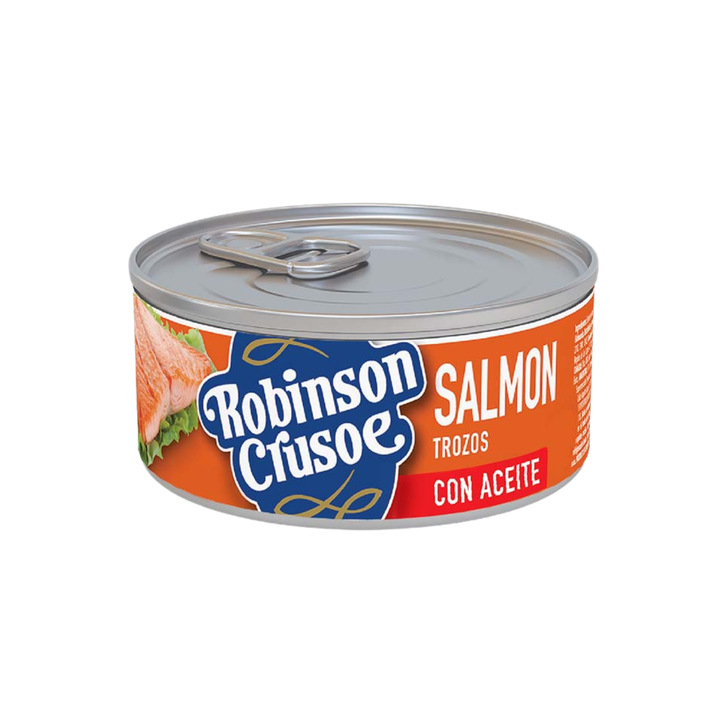 SALMON ROBINSON CRUSOE TROZOS ACEITE 140 GR - Imagen principal