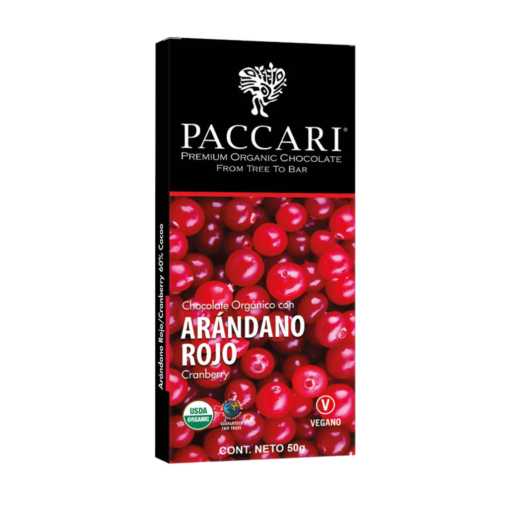TABLETA PACCARI 60 % CACAO ARANDANO ROJO - Imagen principal