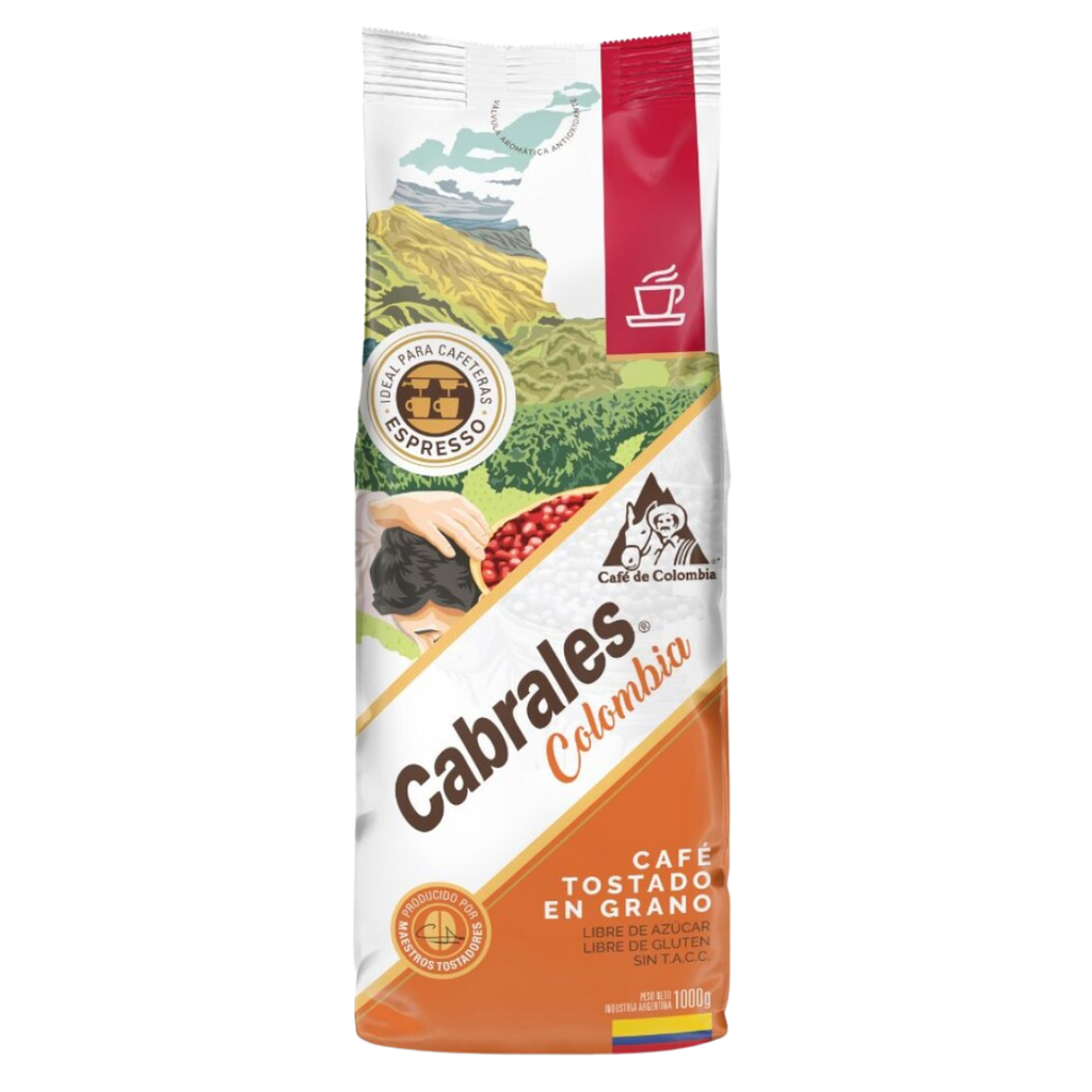 CAFE CABRALES COLOMBIA GRANO 1 KG