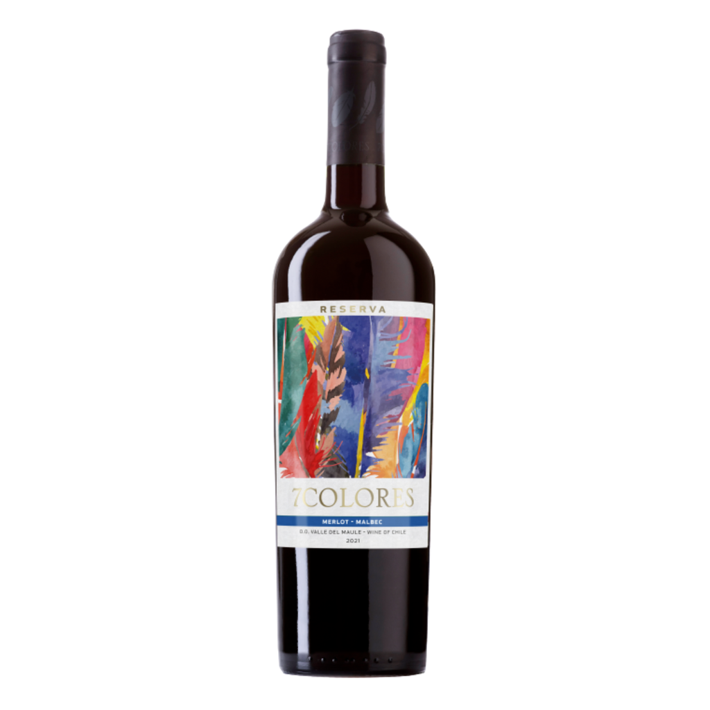 VINO 7 COLORES MERLOT MALBEC 750 ML - Imagen principal