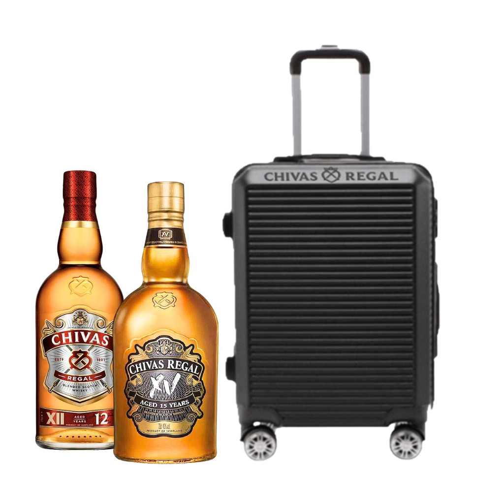 WHISKY CHIVAS REGLA XII + CHIVAS REGAL 15 + CARRY ON DE REGALO