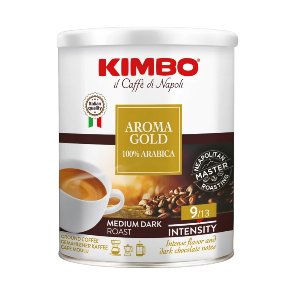 CAFE KIMBO GOLD 100 % ARABICA MOLIDO 250 GR LATA