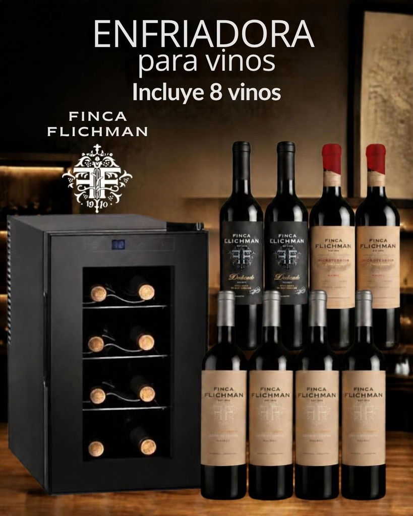 ENFRIADORA DE VINO FINCA FLICHMAN 8 BOTELLAS