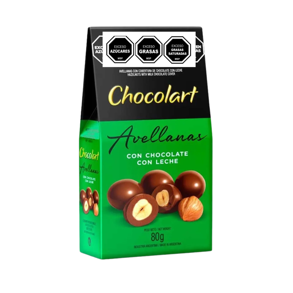 AVELLANAS CON CHOCOLATE CHOCOLART 80 GR