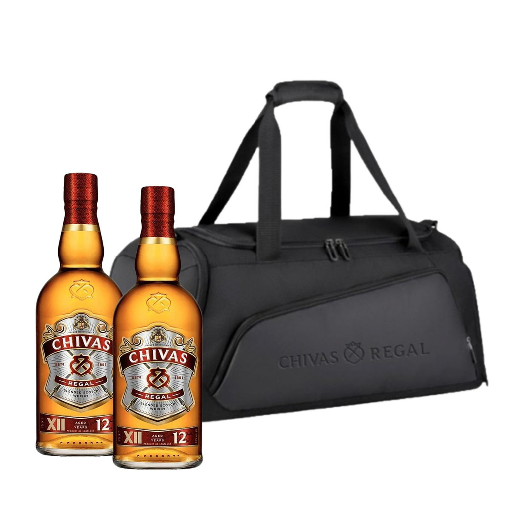 2 WHISKY CHIVAS REGAL 12 1 LT + BOLSO DE REGALO