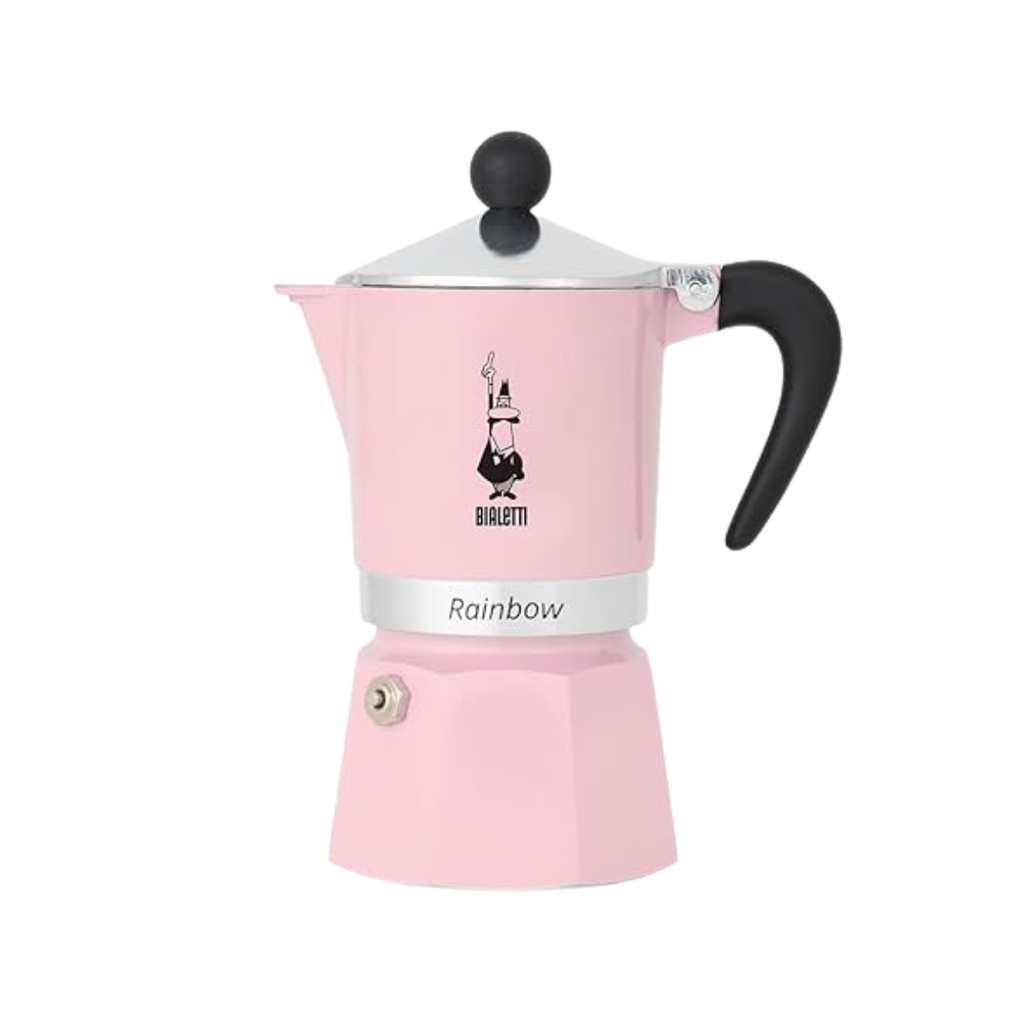CAFETERA BIALETTI RAINBOW ROSADA ROMANTIC WILD 6 TZ