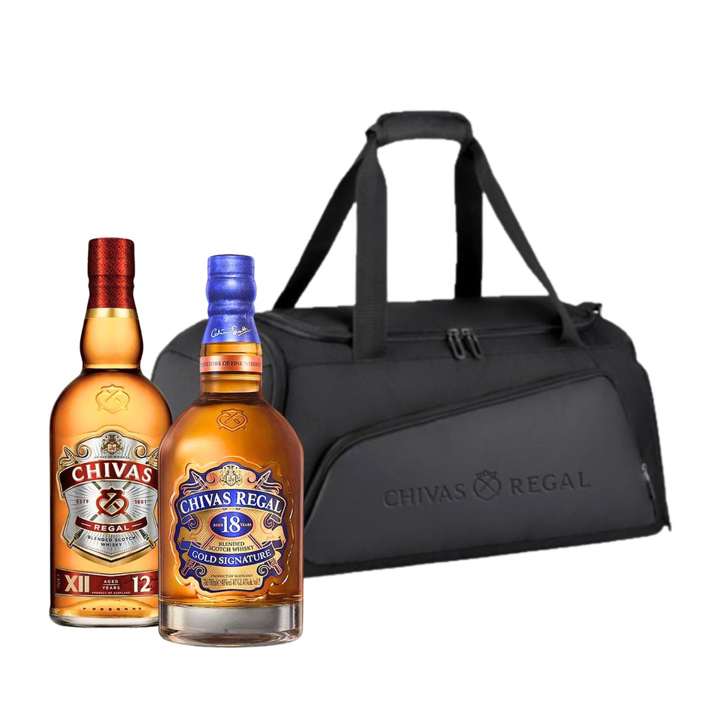 WHISKY CHIVAS REGAL XII + CHIVAS REGAL 18 + BOLSO DE REGALO