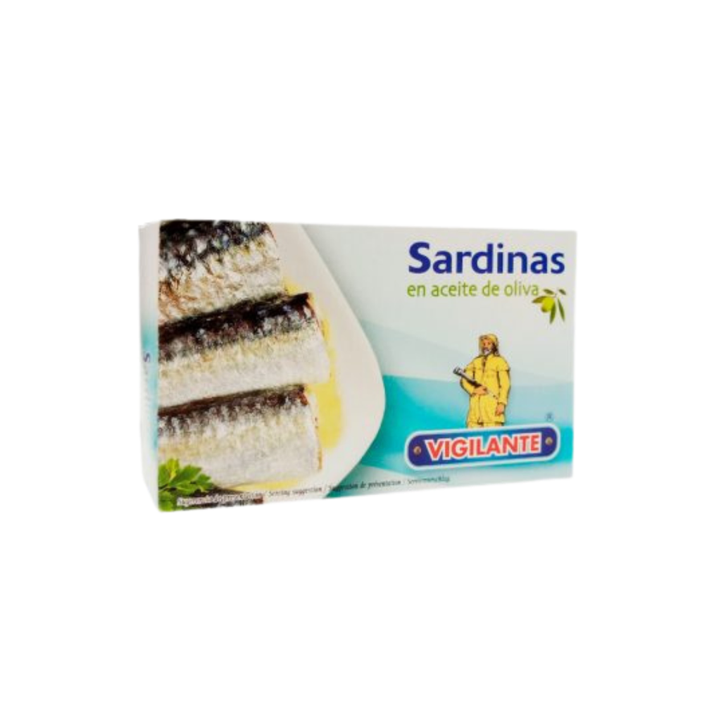 SARDINAS VIGILANTE EN ACEITE DE OLIVA 120 GR - Imagen principal